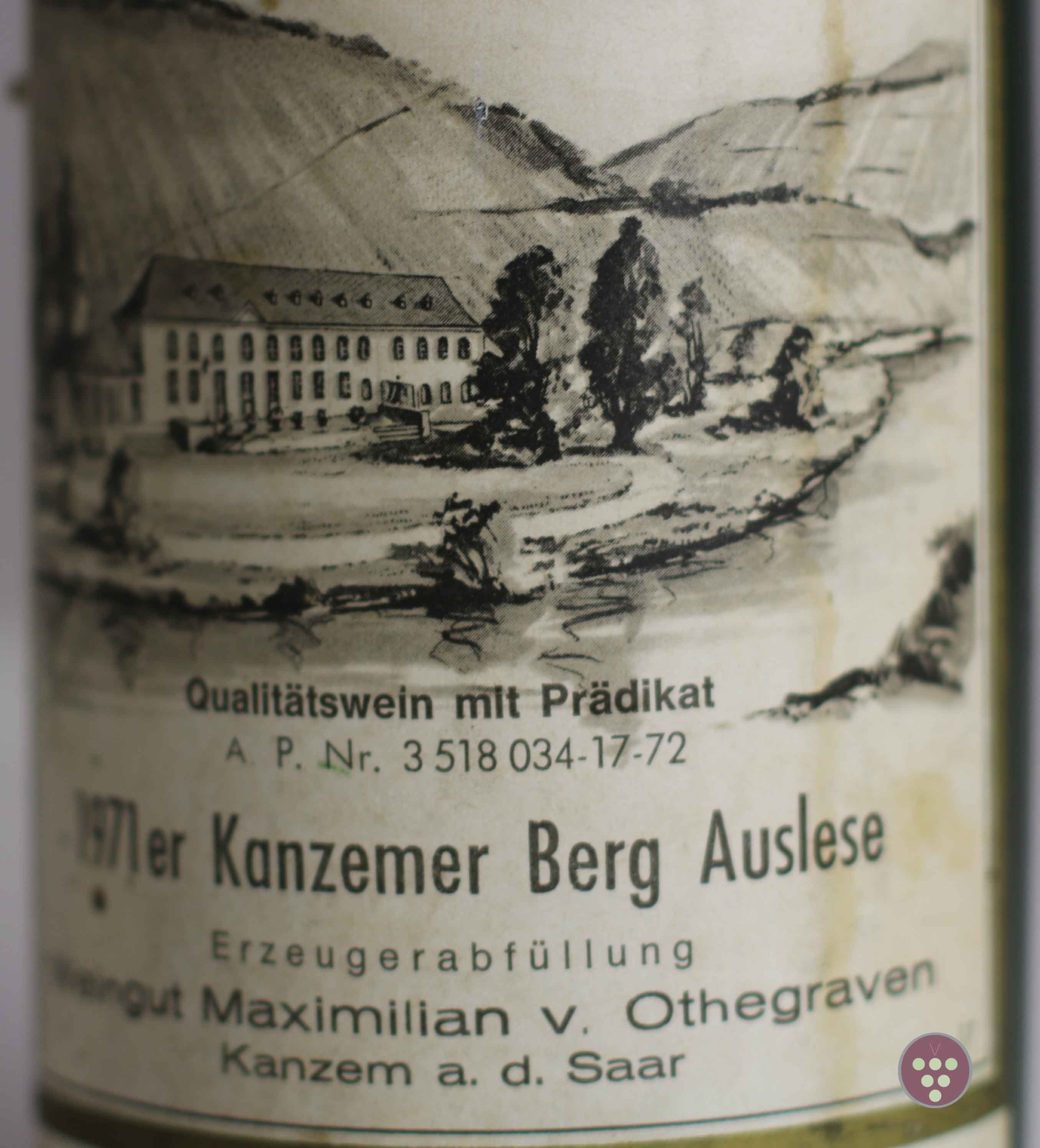 von Othegraven | Riesling Auslese 1971 - Kanzemer Berg